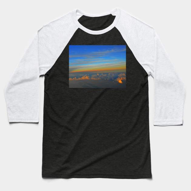 Sunset in the Sky Baseball T-Shirt by kcrystalfriend